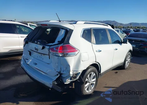 2015 Nissan Rogue Sv z USA, uszkodzony, nr VIN KNMAT2MT0FP591782